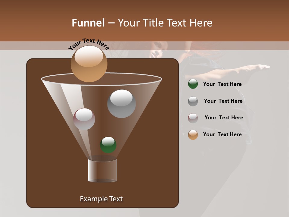 Attractive Performer Posing PowerPoint Template