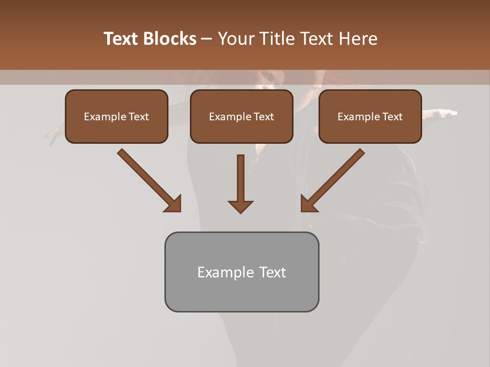 Attractive Performer Posing PowerPoint Template