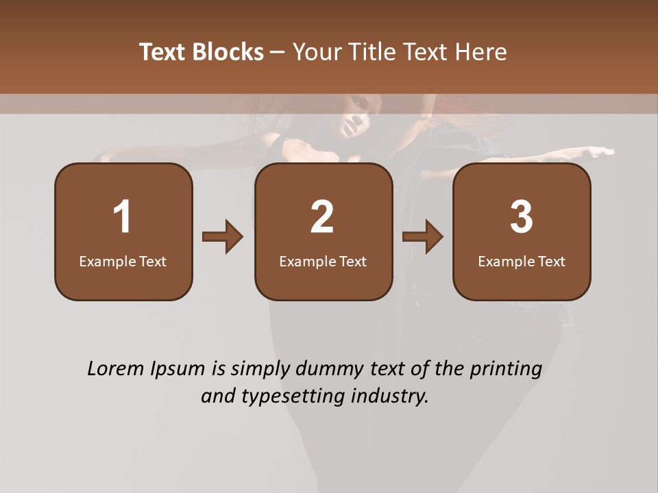 Attractive Performer Posing PowerPoint Template