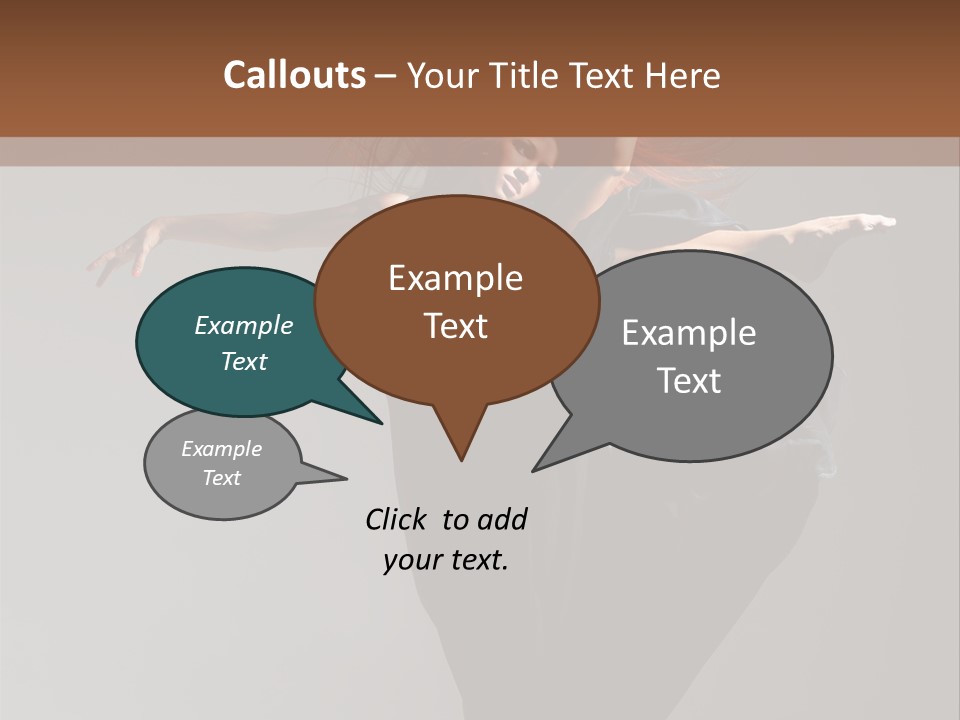 Attractive Performer Posing PowerPoint Template