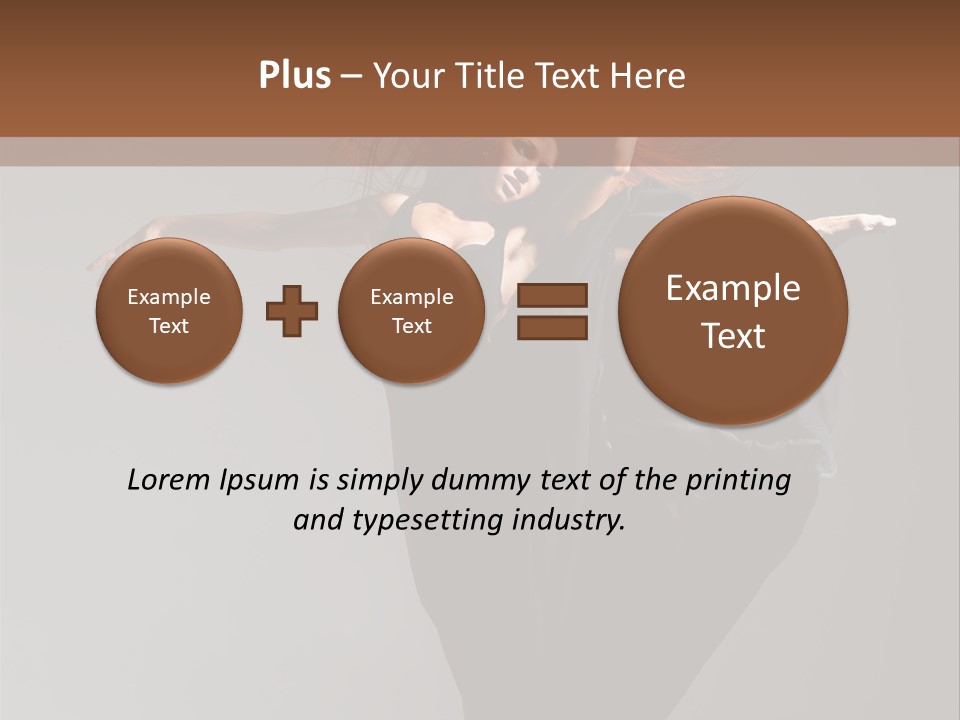 Attractive Performer Posing PowerPoint Template