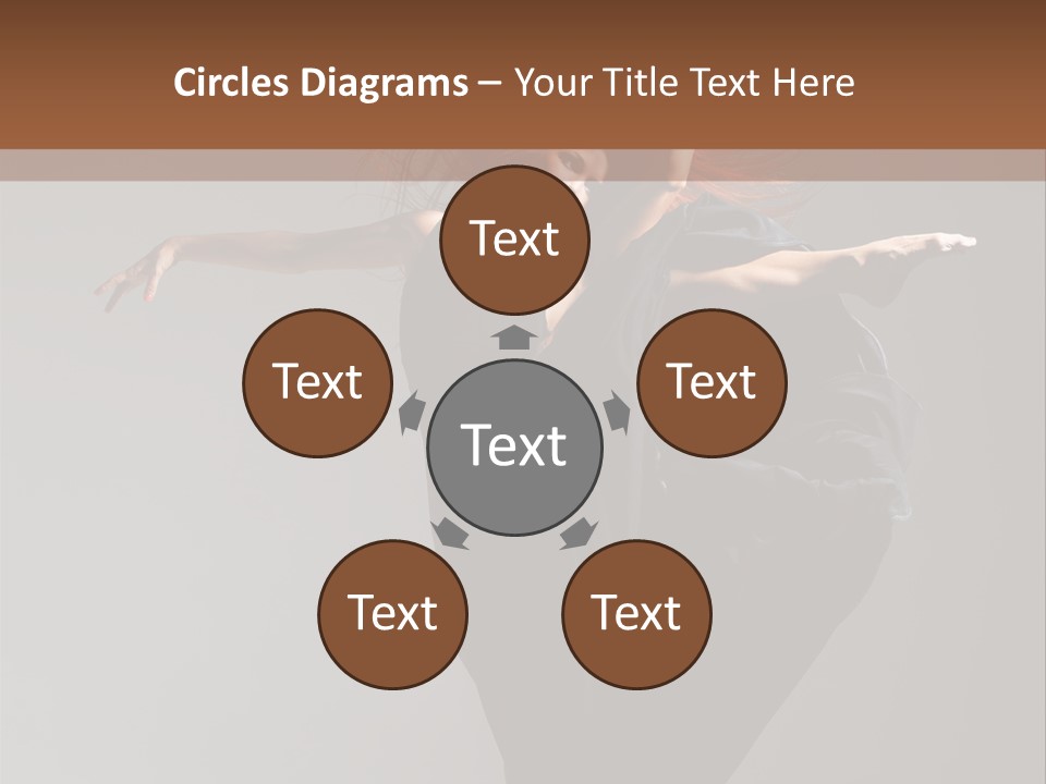 Attractive Performer Posing PowerPoint Template