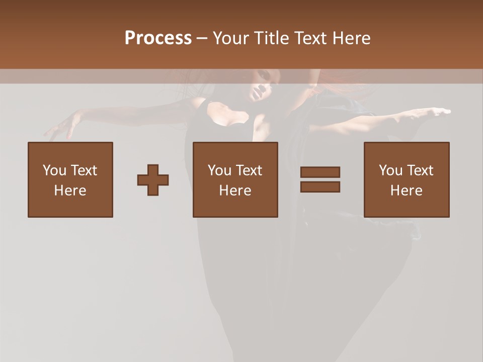 Attractive Performer Posing PowerPoint Template