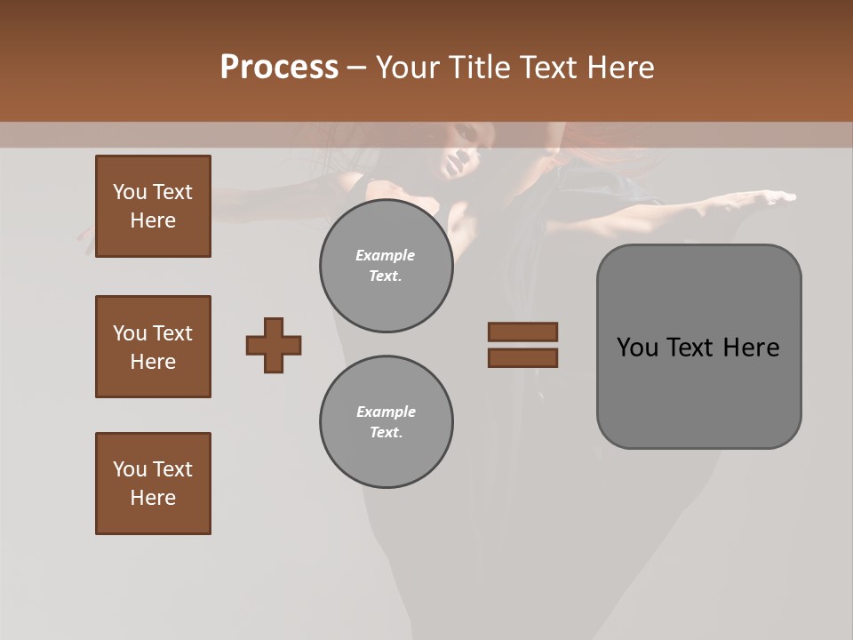 Attractive Performer Posing PowerPoint Template