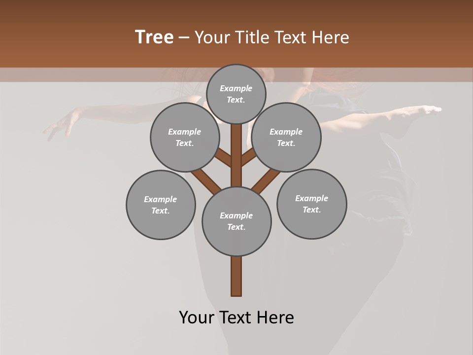 Attractive Performer Posing PowerPoint Template