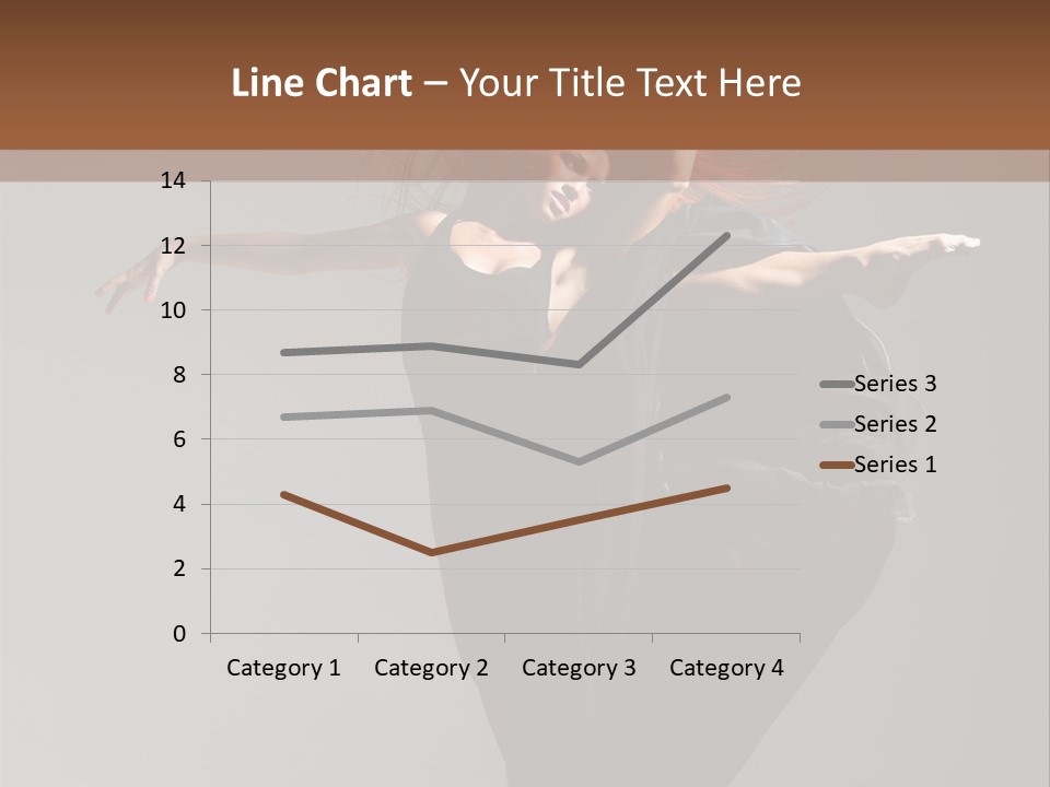 Attractive Performer Posing PowerPoint Template