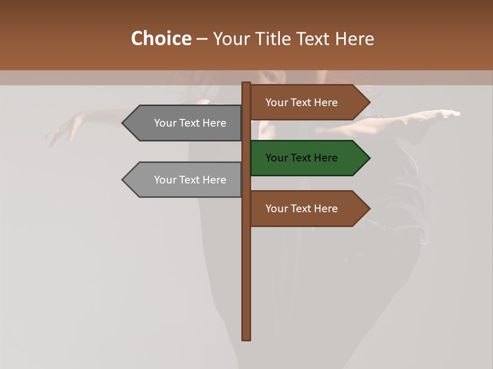 Attractive Performer Posing PowerPoint Template