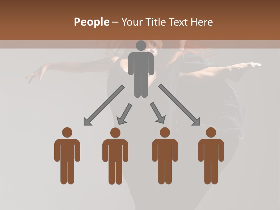 Attractive Performer Posing PowerPoint Template