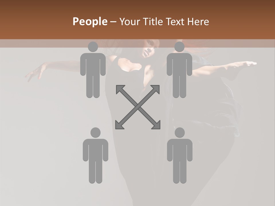 Attractive Performer Posing PowerPoint Template