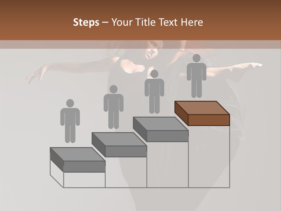 Attractive Performer Posing PowerPoint Template