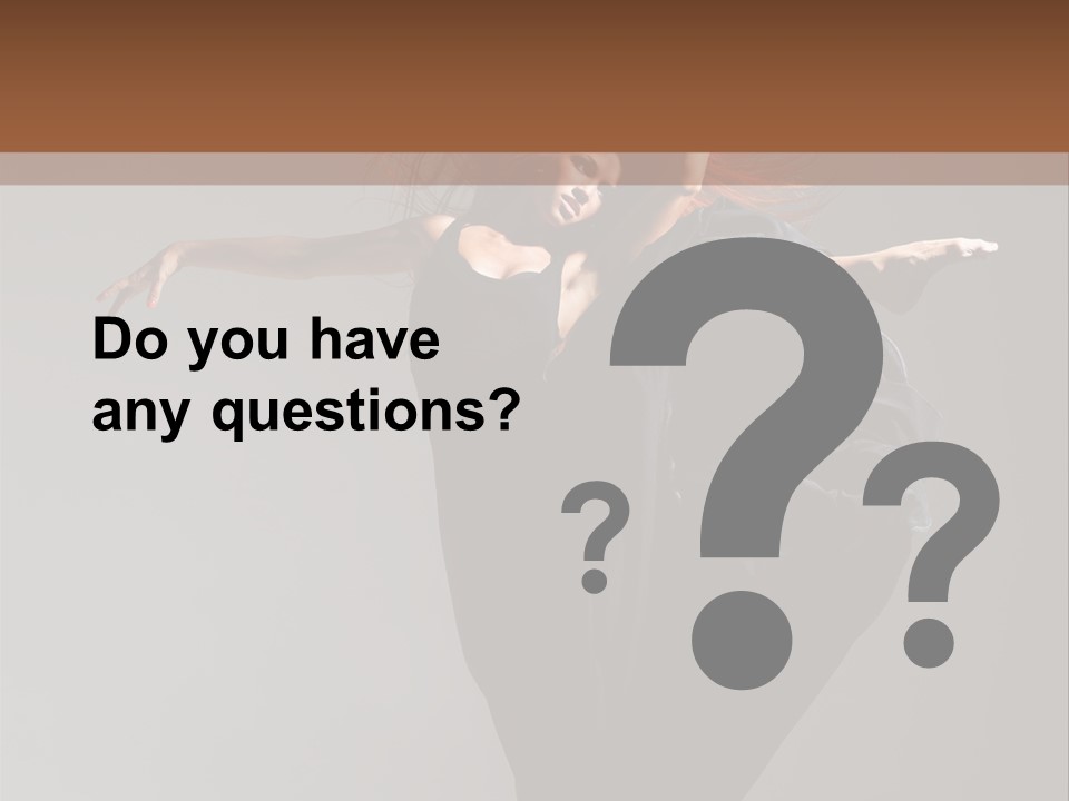 Attractive Performer Posing PowerPoint Template