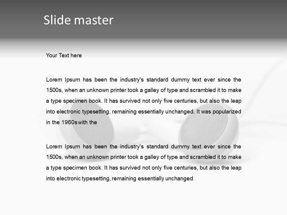 Personal Accessory Electrical Cable PowerPoint Template