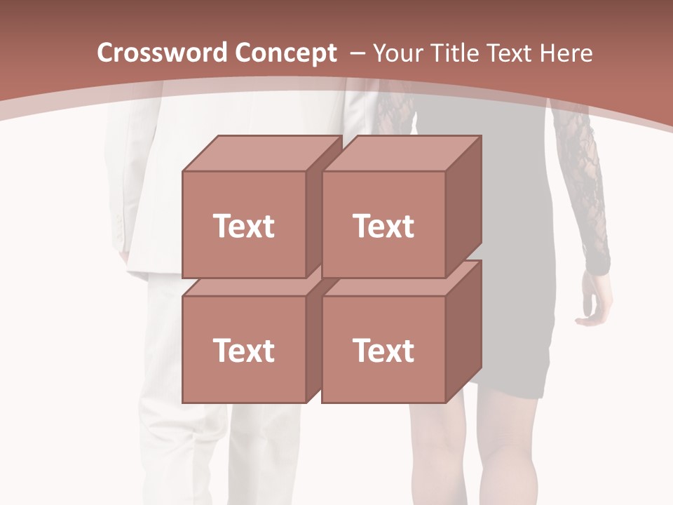 Step Treading Guy PowerPoint Template