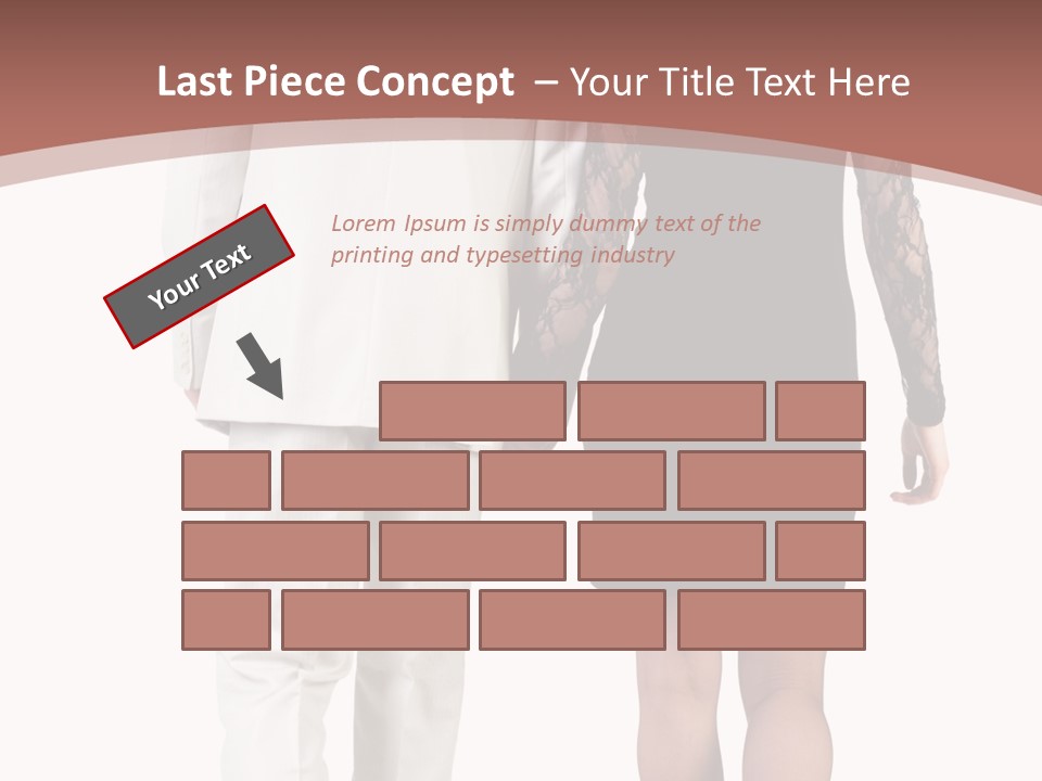 Step Treading Guy PowerPoint Template