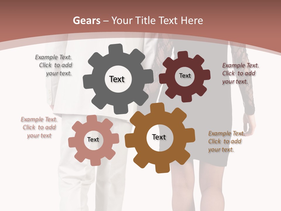 Step Treading Guy PowerPoint Template