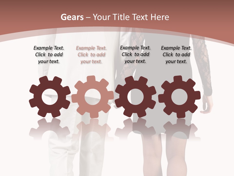 Step Treading Guy PowerPoint Template