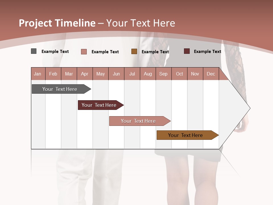 Step Treading Guy PowerPoint Template