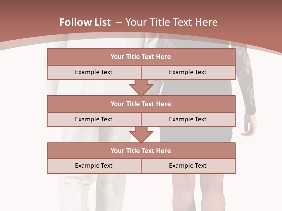 Step Treading Guy PowerPoint Template