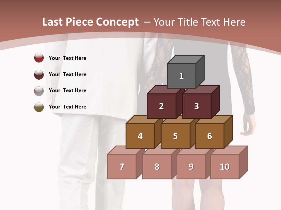 Step Treading Guy PowerPoint Template