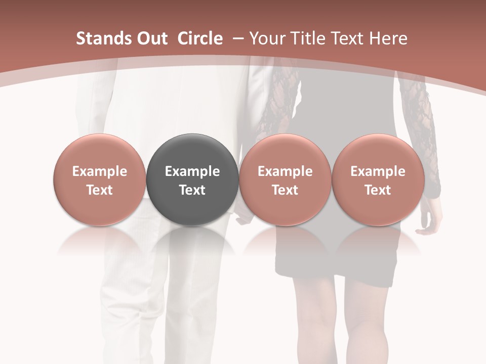 Step Treading Guy PowerPoint Template