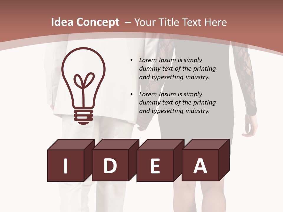 Step Treading Guy PowerPoint Template