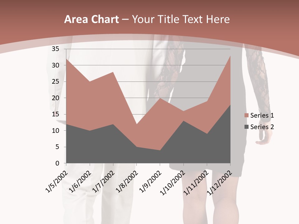 Step Treading Guy PowerPoint Template