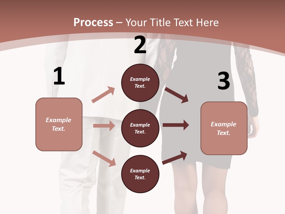 Step Treading Guy PowerPoint Template