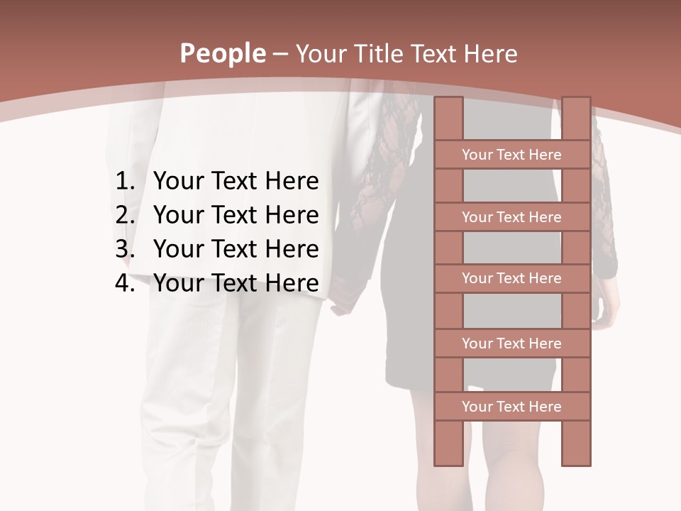 Step Treading Guy PowerPoint Template