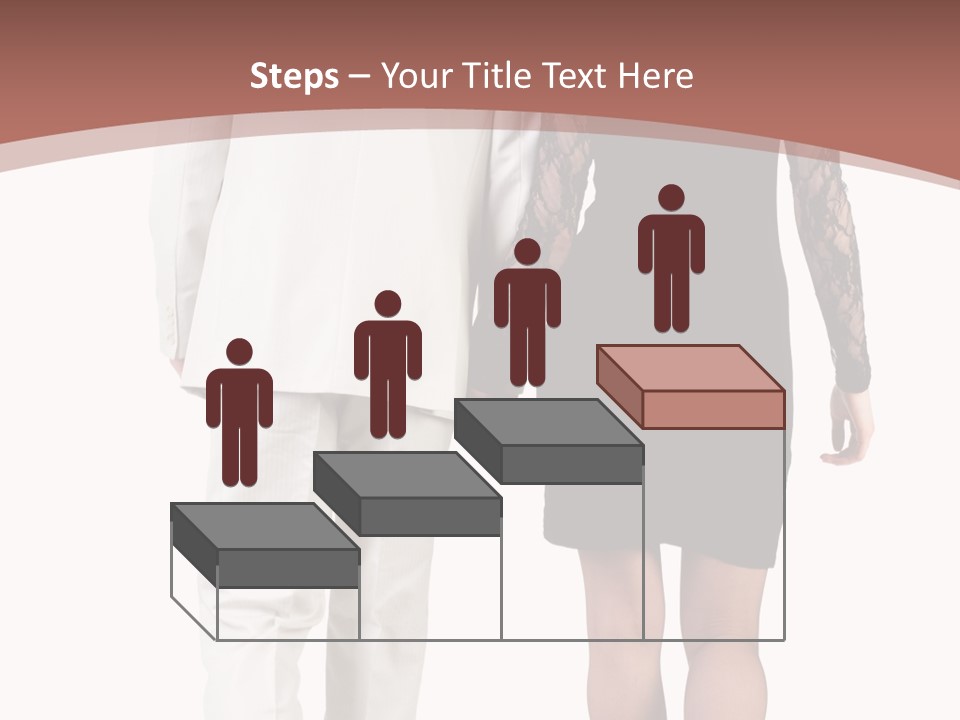 Step Treading Guy PowerPoint Template