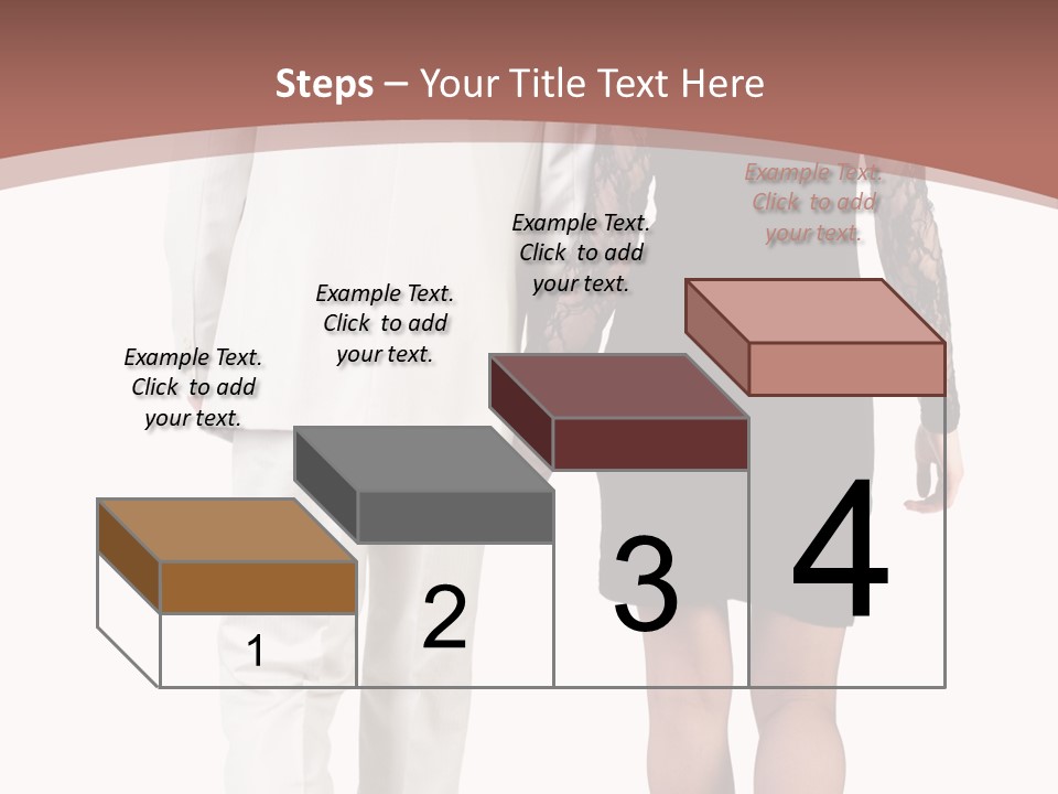 Step Treading Guy PowerPoint Template