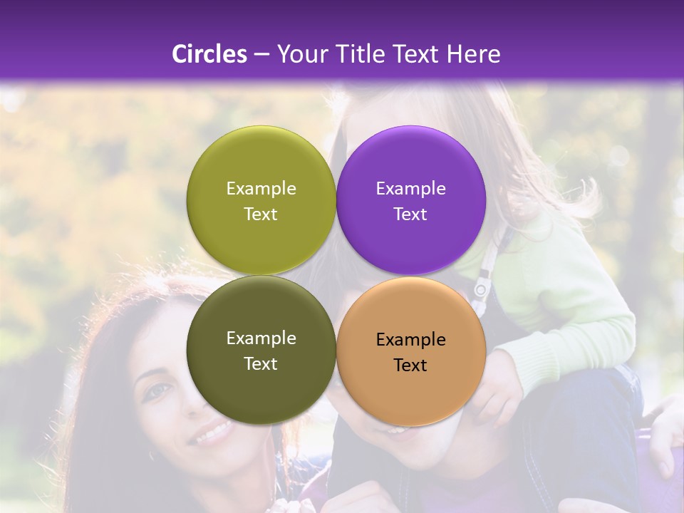 Looking Three Yellow PowerPoint Template