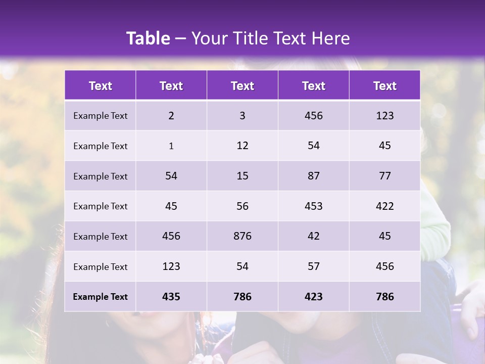 Looking Three Yellow PowerPoint Template