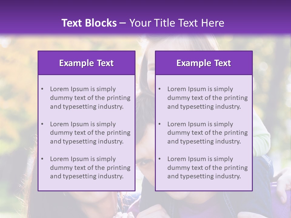 Looking Three Yellow PowerPoint Template