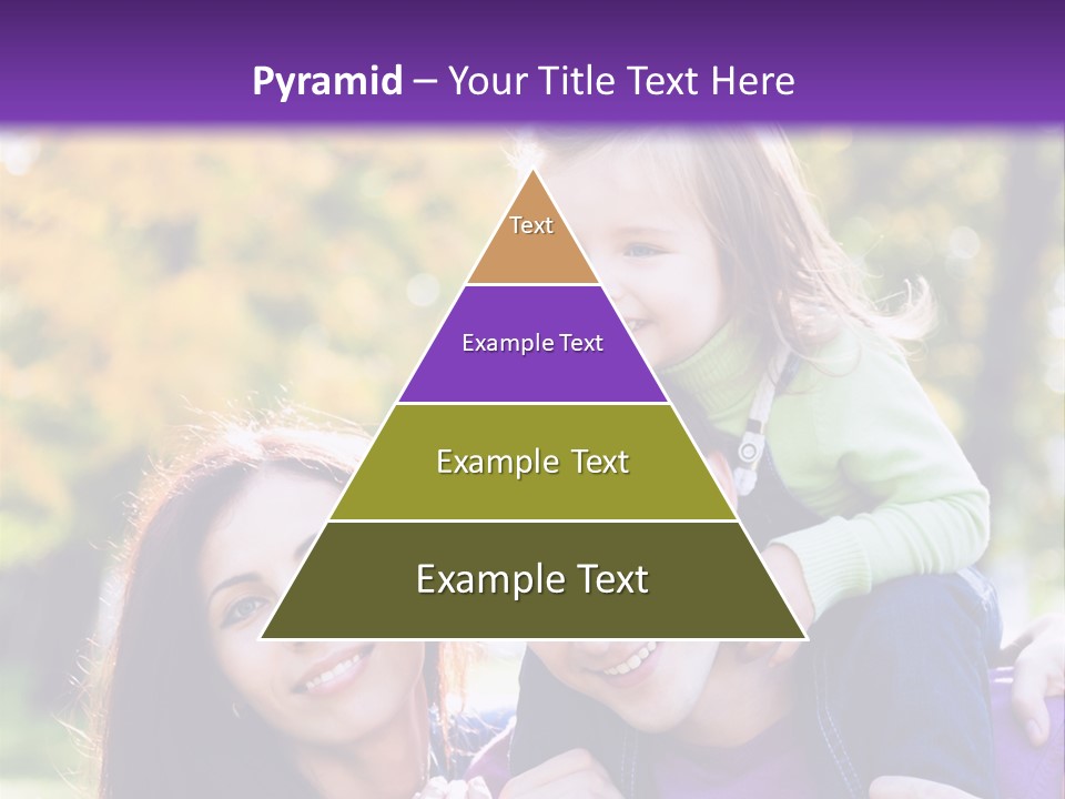 Looking Three Yellow PowerPoint Template