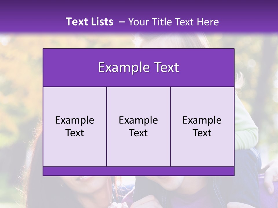 Looking Three Yellow PowerPoint Template