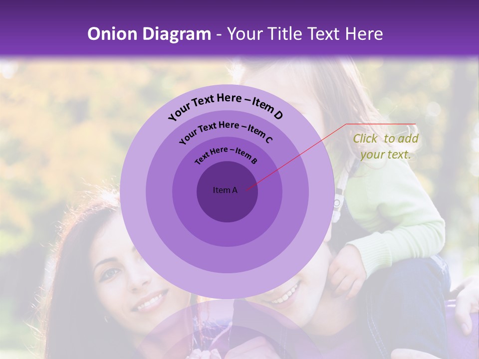 Looking Three Yellow PowerPoint Template