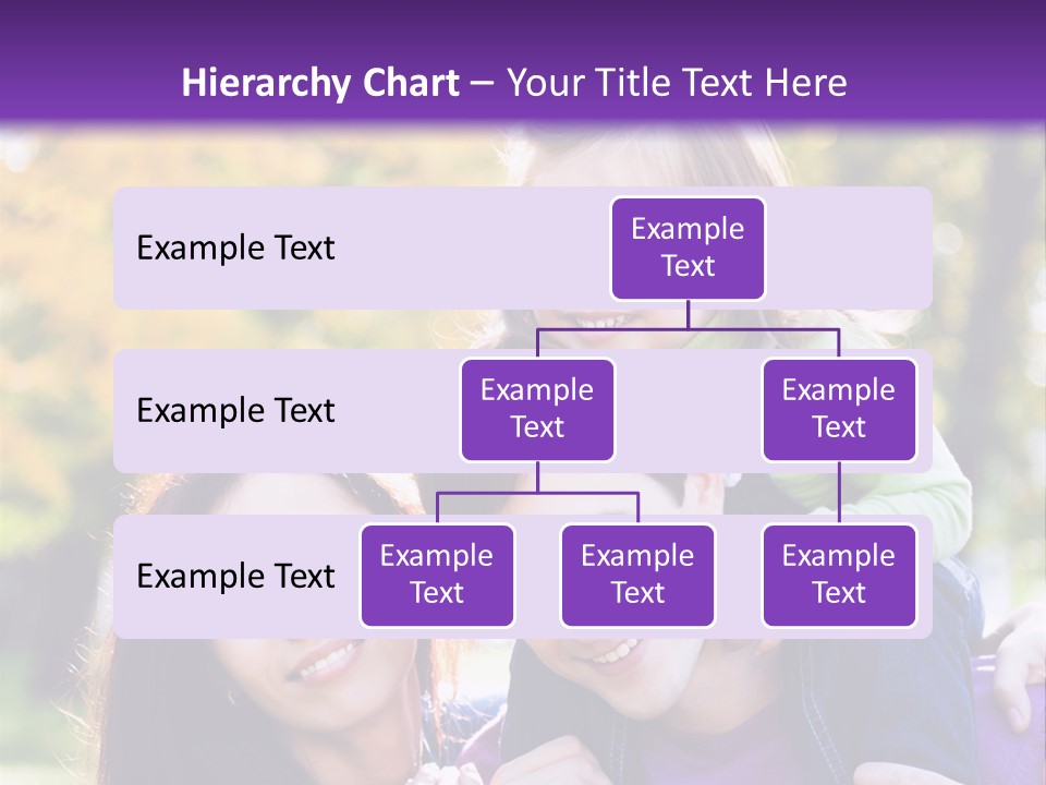 Looking Three Yellow PowerPoint Template