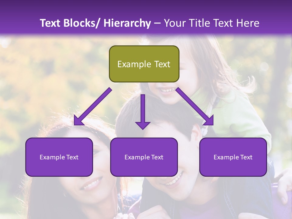 Looking Three Yellow PowerPoint Template