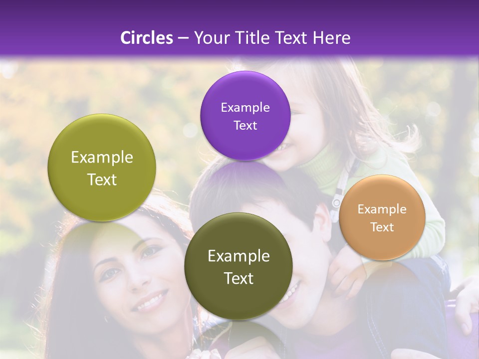Looking Three Yellow PowerPoint Template