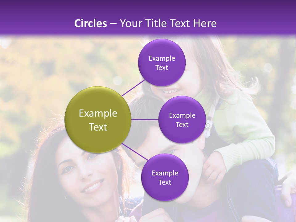 Looking Three Yellow PowerPoint Template