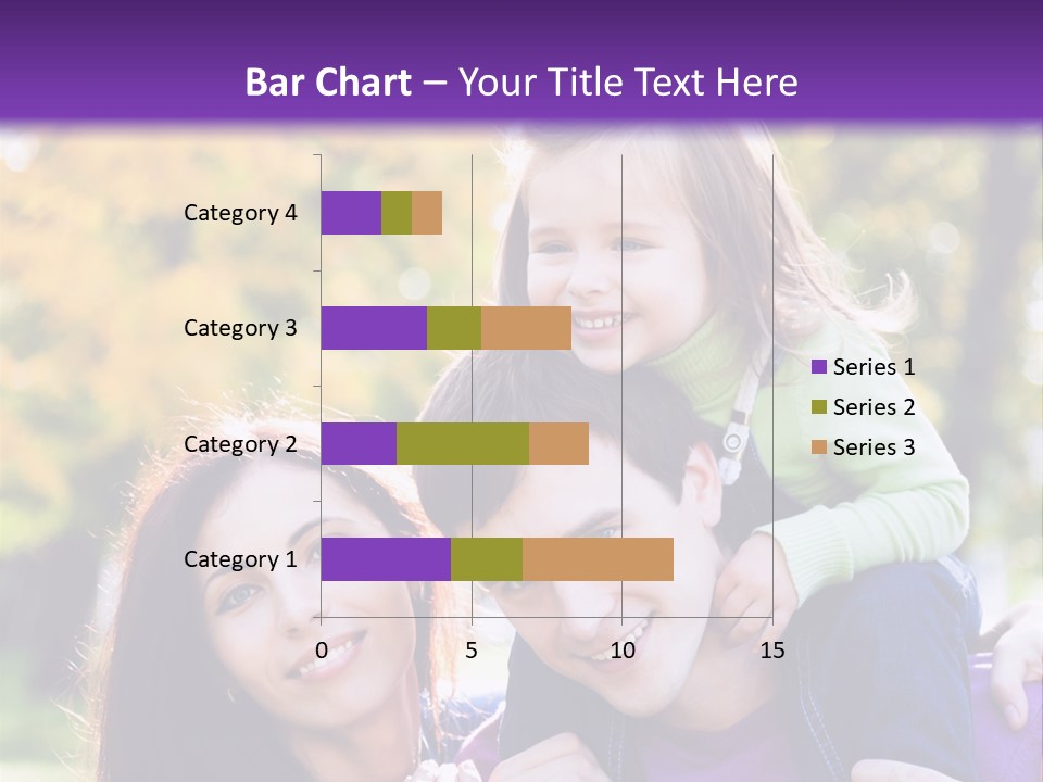 Looking Three Yellow PowerPoint Template