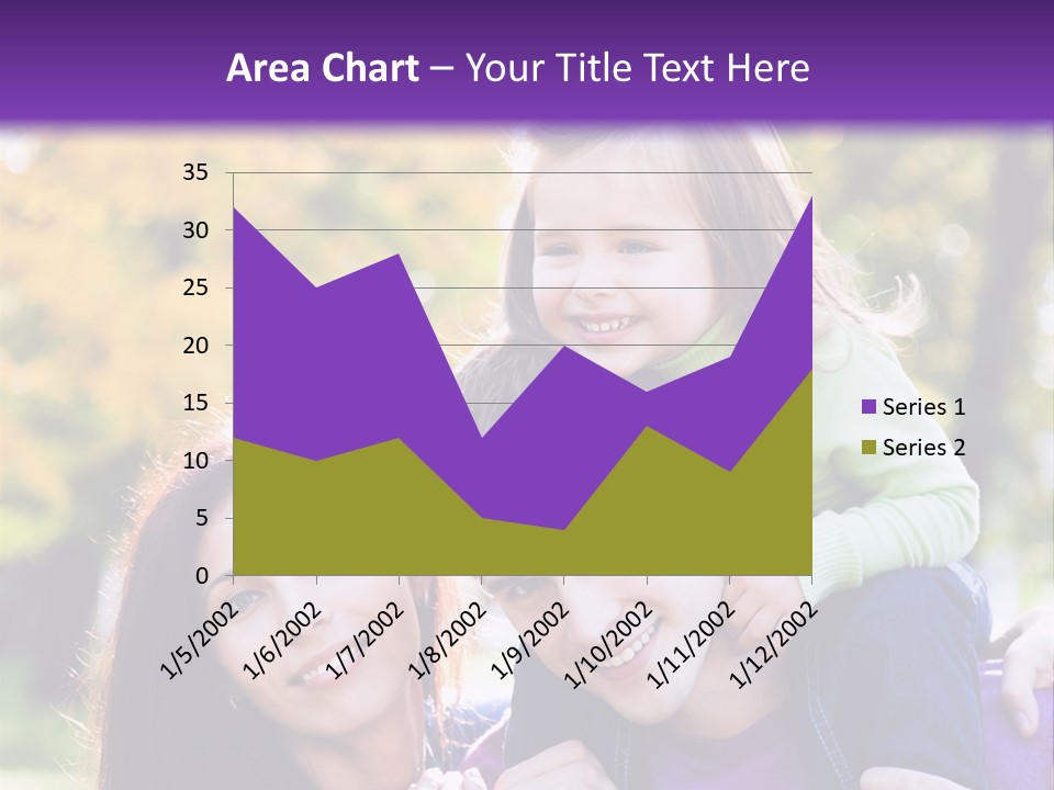 Looking Three Yellow PowerPoint Template