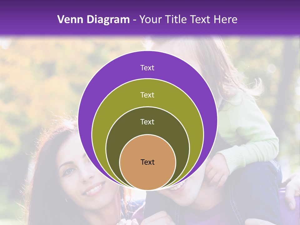 Looking Three Yellow PowerPoint Template