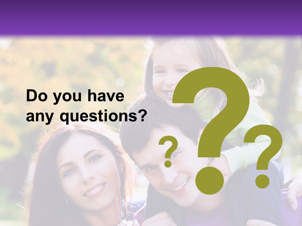 Looking Three Yellow PowerPoint Template