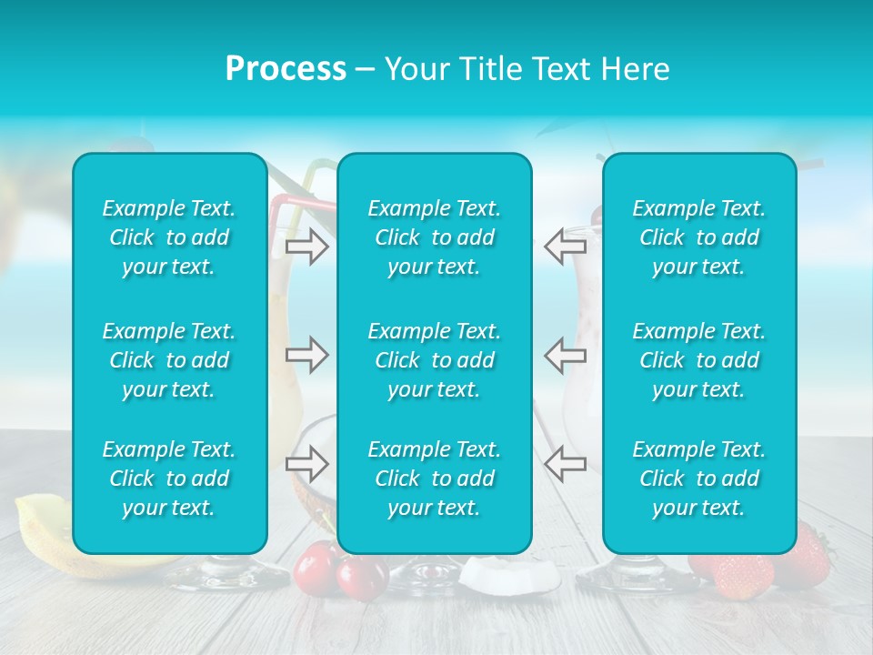 Beach Blur Blue PowerPoint Template