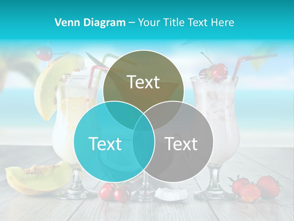 Beach Blur Blue PowerPoint Template