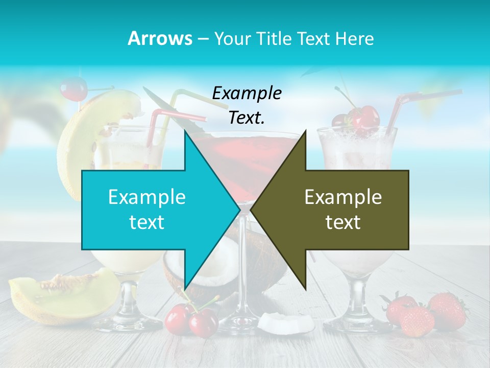 Beach Blur Blue PowerPoint Template