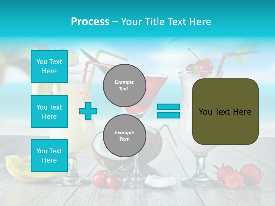 Beach Blur Blue PowerPoint Template
