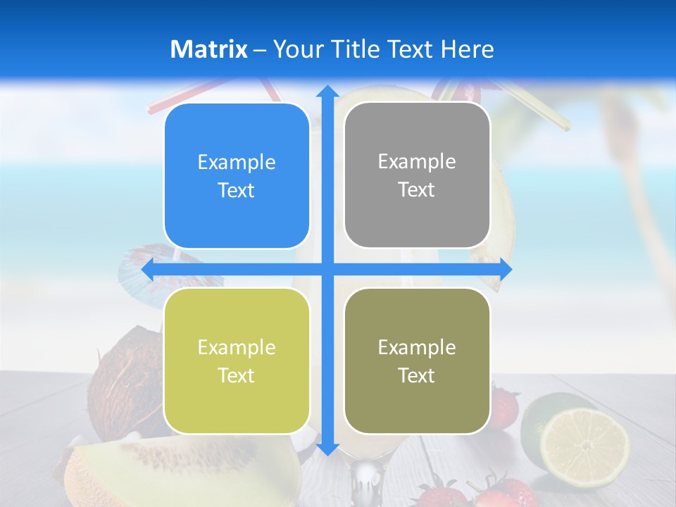 Umbrella Lime Wave PowerPoint Template