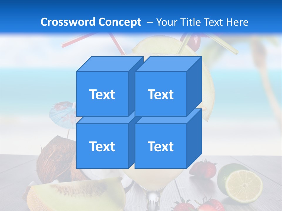 Umbrella Lime Wave PowerPoint Template